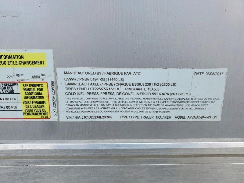 2017 ATC ARVAB8528+0-2T5 2K Camper