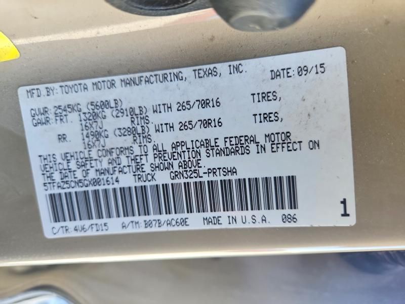 2016 Toyota Tacoma Double Cab
