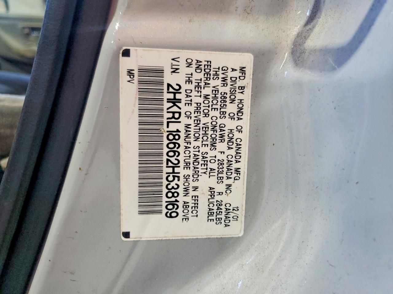 2002 Honda Odyssey ex