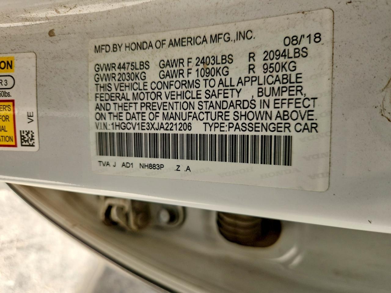 2018 Honda Accord Sport