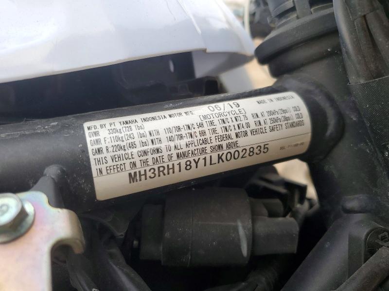 2020 Yamaha YZFR3 A