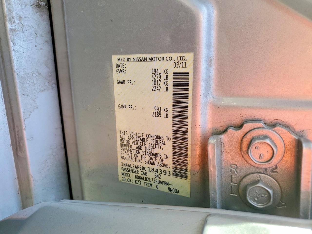 2011 Nissan Altima Base
