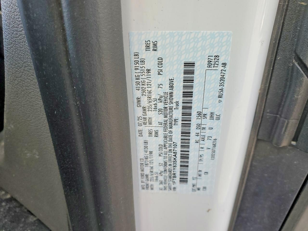 2025 Ford Transit 250 Delivery Van