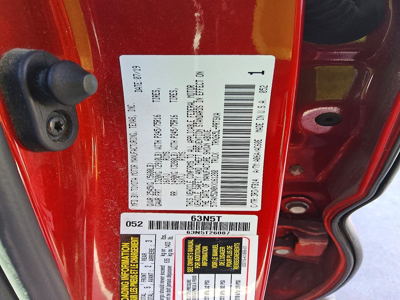2019 Toyota Tacoma SR