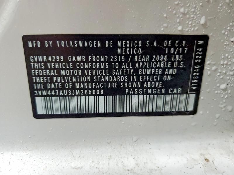 2018 Volkswagen Gti S/se