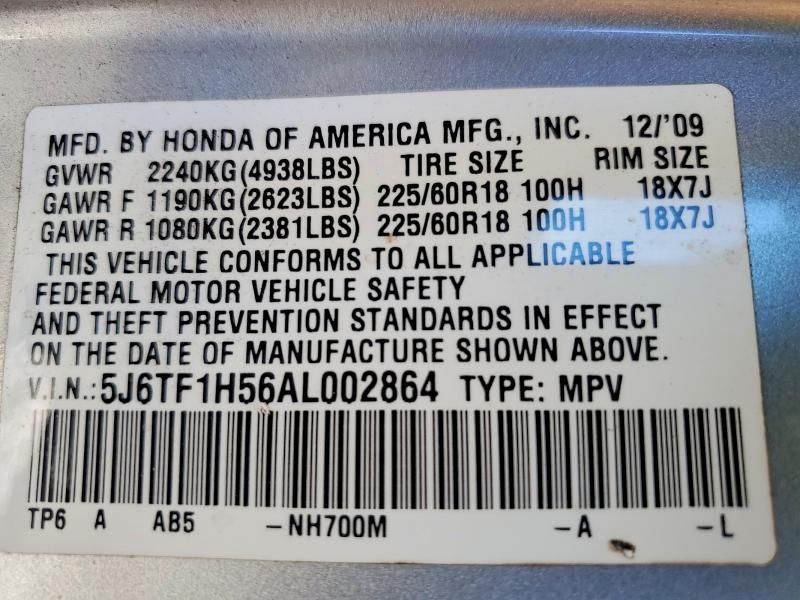 2010 Honda Accord Crosstour exl