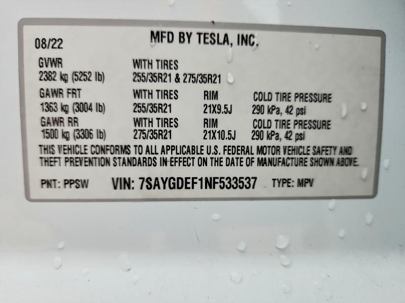 2022 Tesla Model y