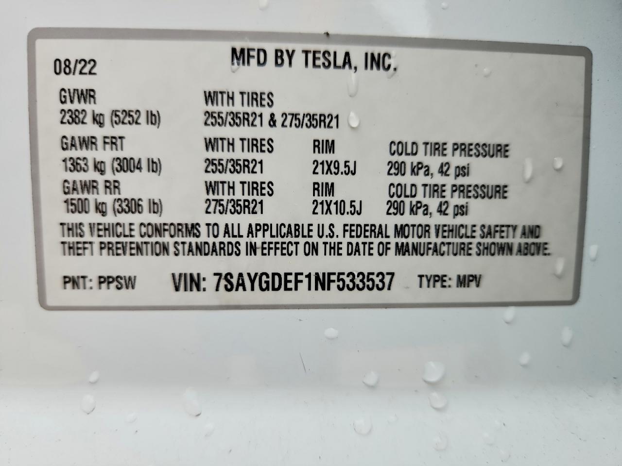 2022 Tesla Model y