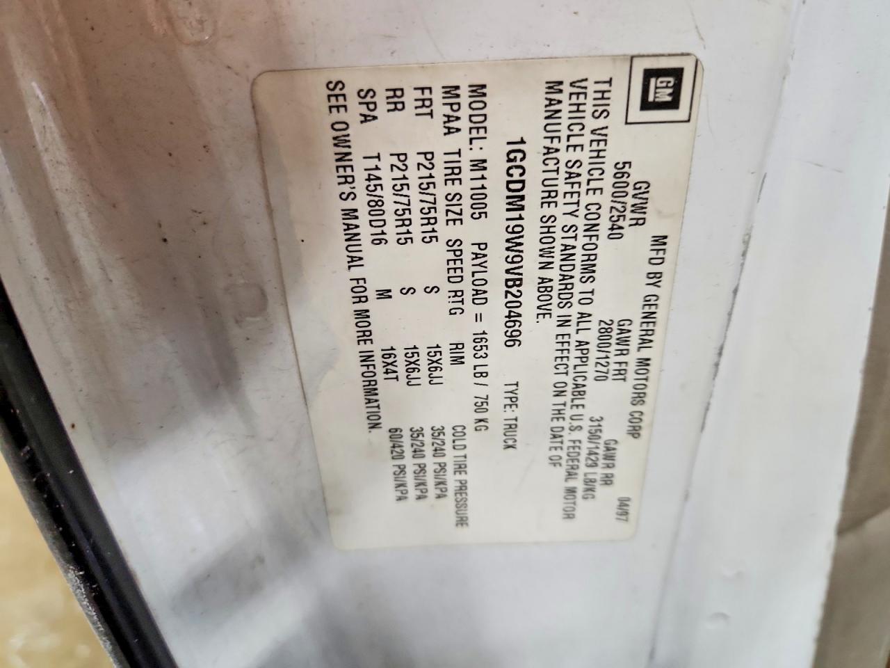 1997 Chevrolet Astro