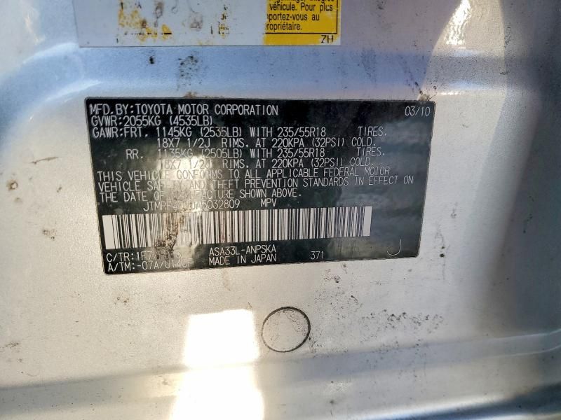 2010 Toyota Rav4 Sport