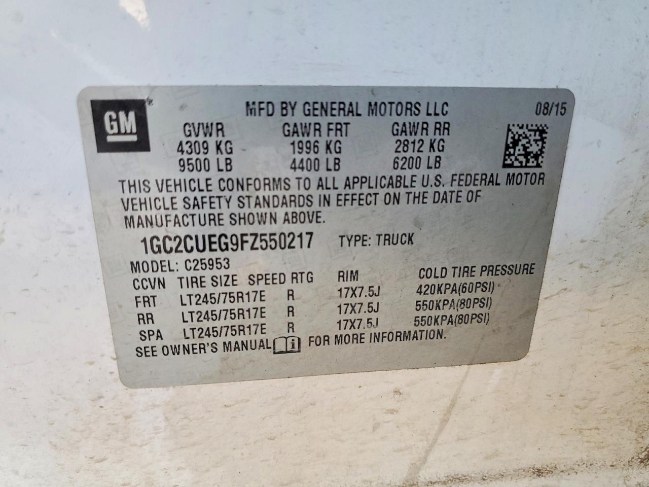 2015 Chevrolet Silverado C2500 Heavy Duty