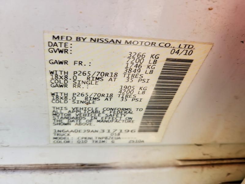 2010 Nissan Titan xe