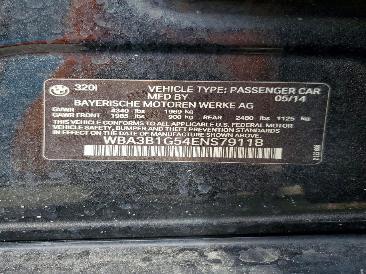 2014 BMW 320 i