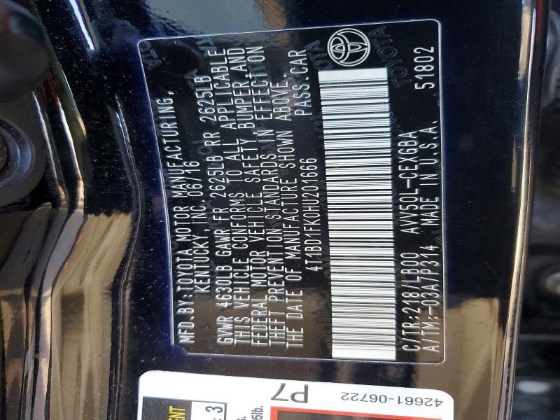 2017 Toyota Camry Hybrid