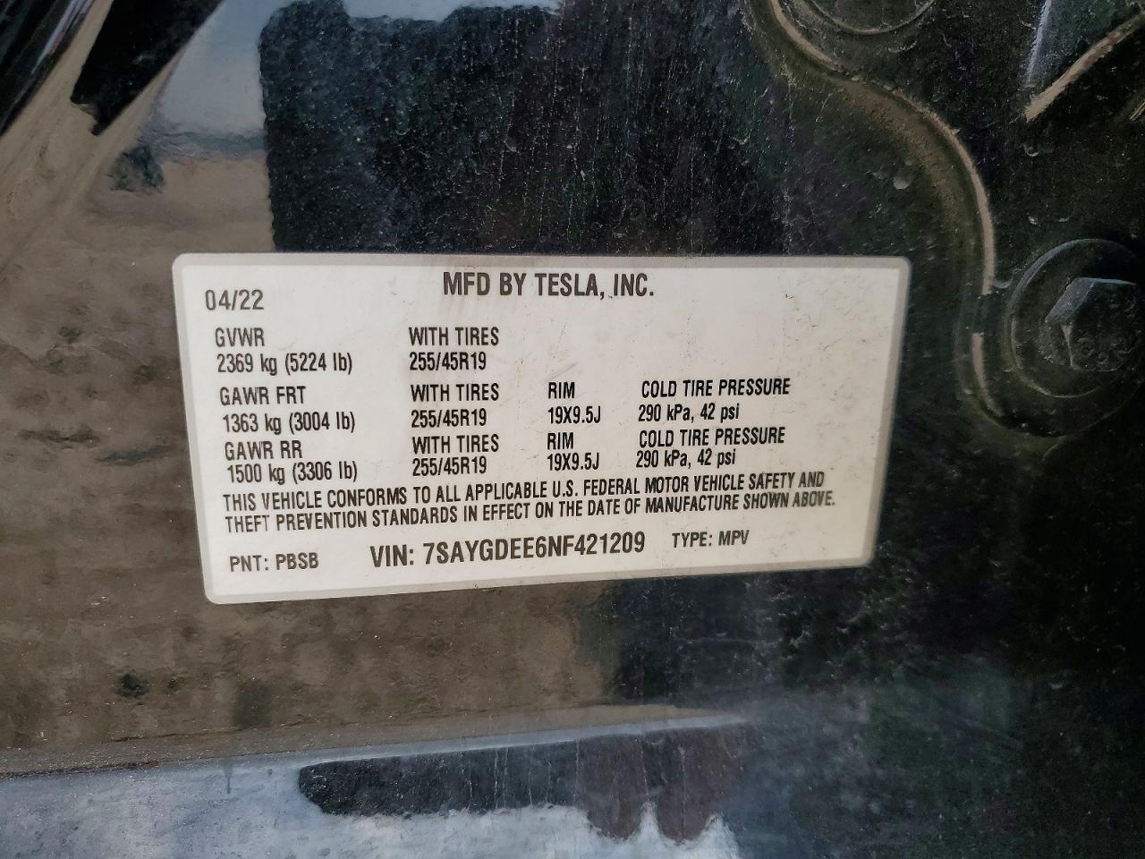 2022 Tesla Model y