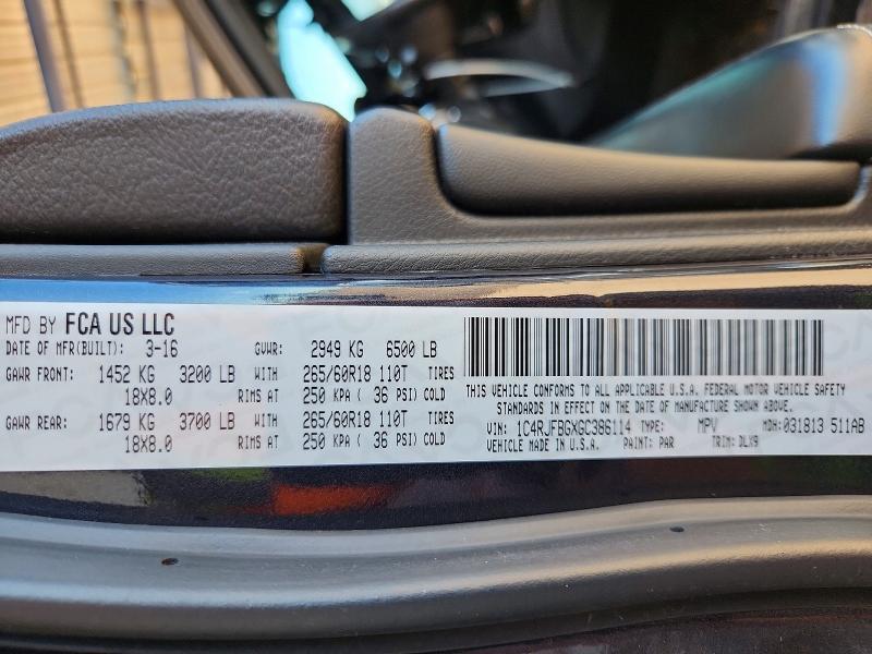 2016 Jeep Grand Cherokee Limited