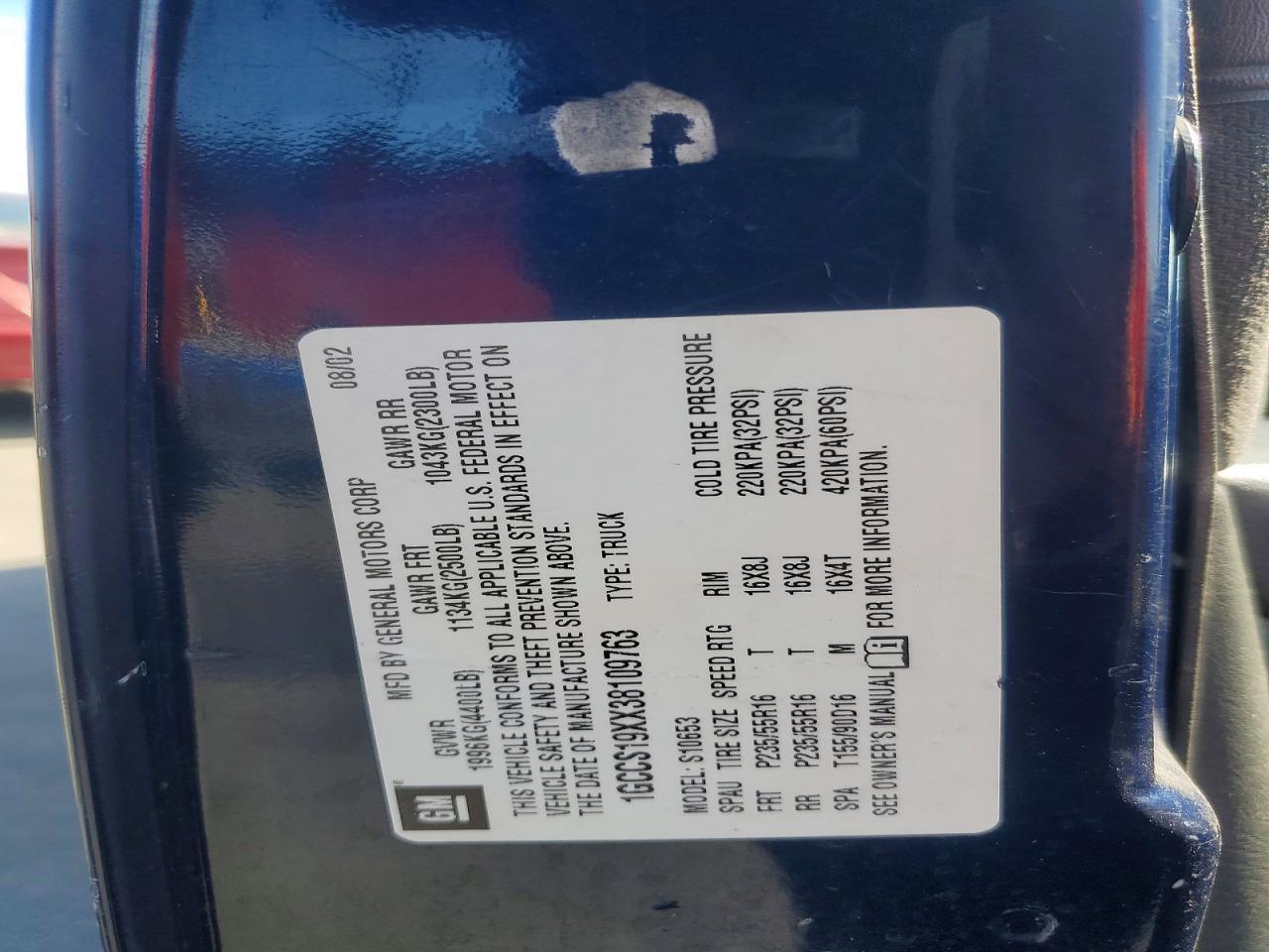 2003 Chevrolet S Truck S10