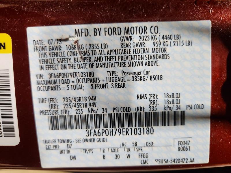 2014 Ford Fusion se