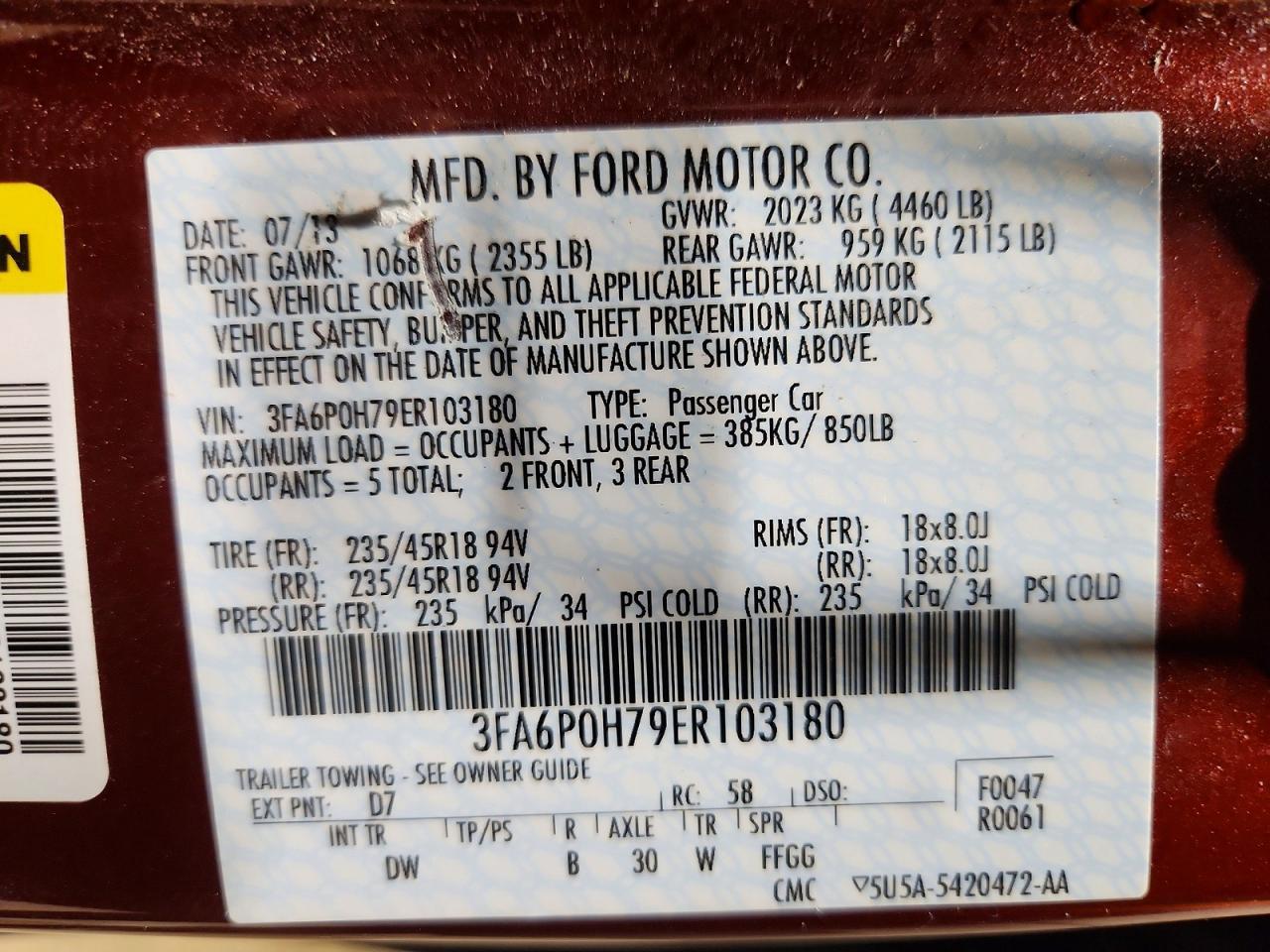 2014 Ford Fusion se