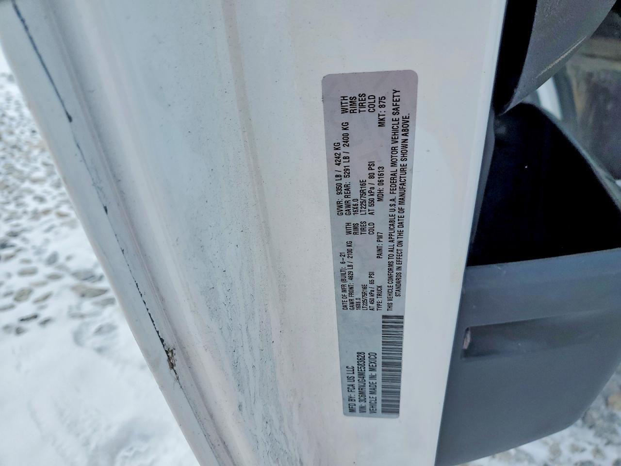 2021 Dodge RAM Promaster 3500 Delivery Van