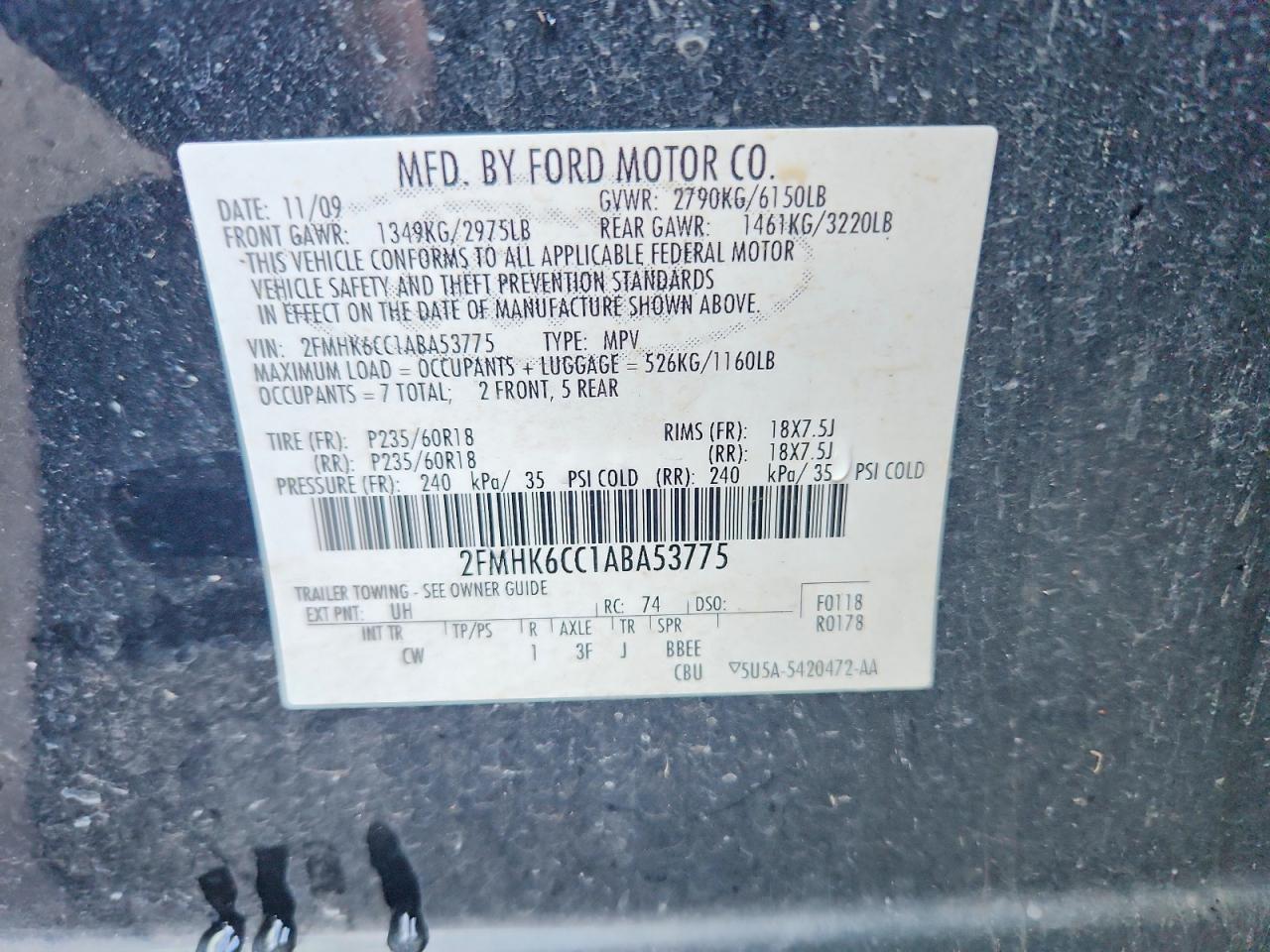 2010 Ford Flex sel