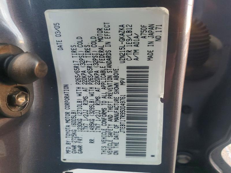 2005 Toyota 4runner Limited