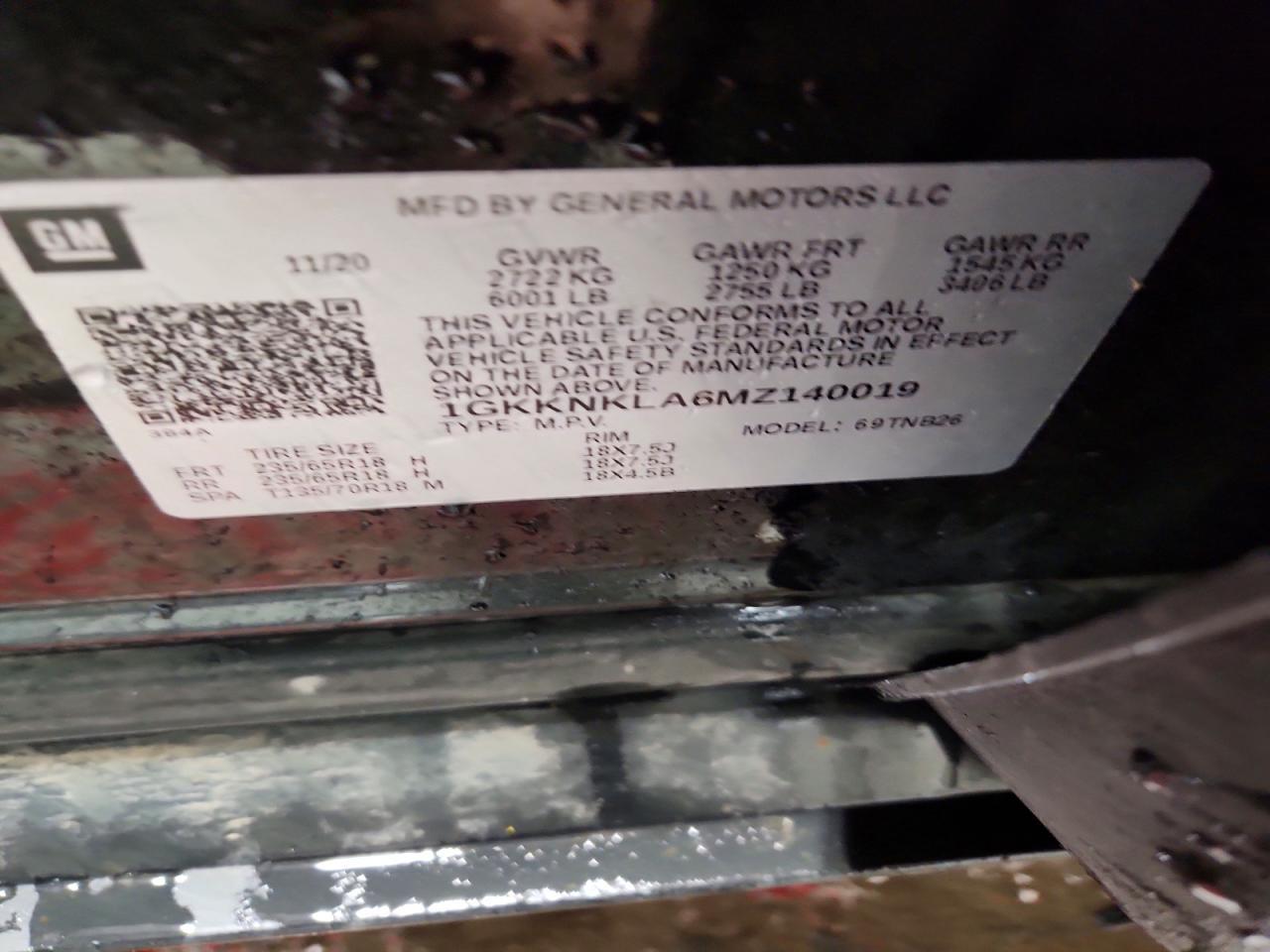2021 GMC Acadia sle