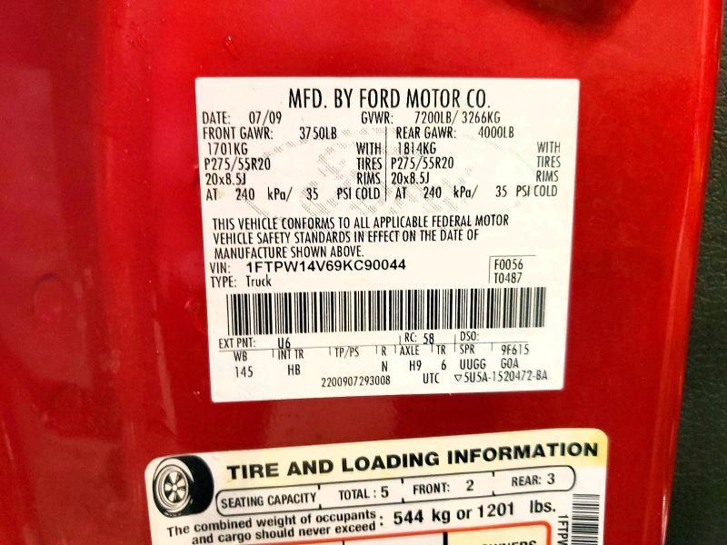 2009 Ford F150 Supercrew