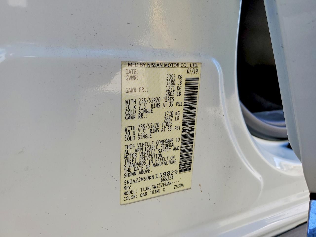 2019 Nissan Murano s