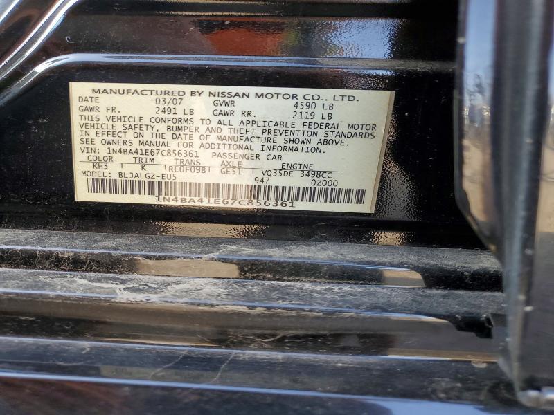 2007 Nissan Maxima 3.5 se