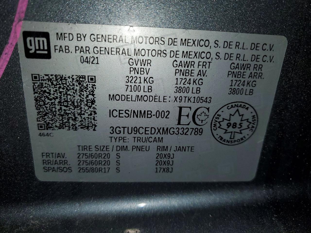 2021 GMC Sierra K1500 Elevation