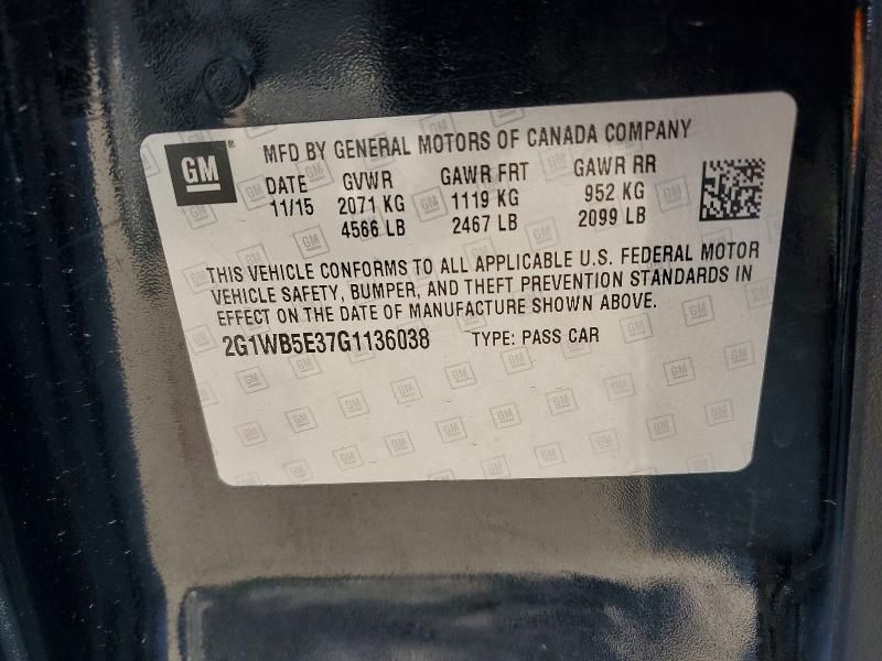 2016 Chevrolet Impala Limited lt