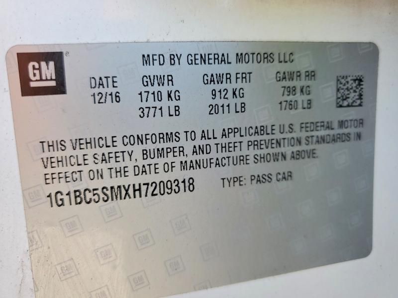 2017 Chevrolet Cruze ls