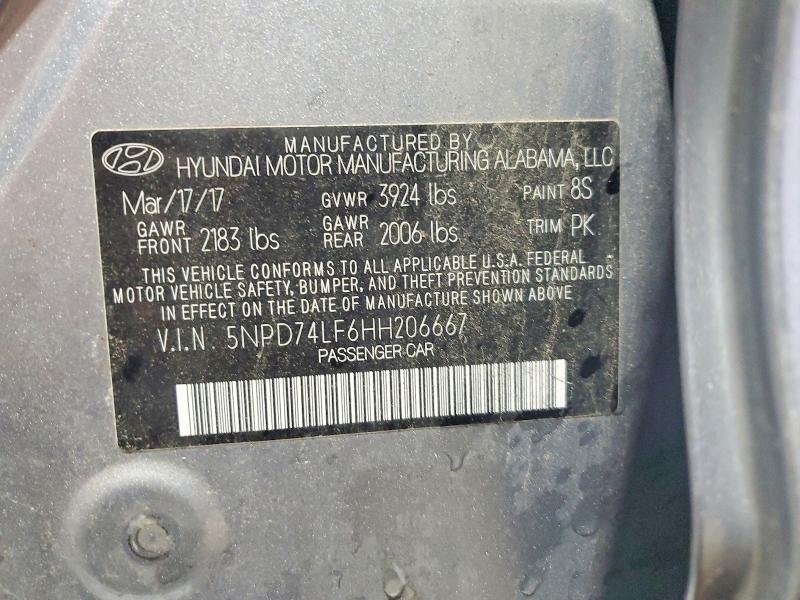 2017 Hyundai Elantra se