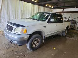 Salvage trucks for sale at Ebensburg, PA auction: 2003 Ford F150 Supercrew