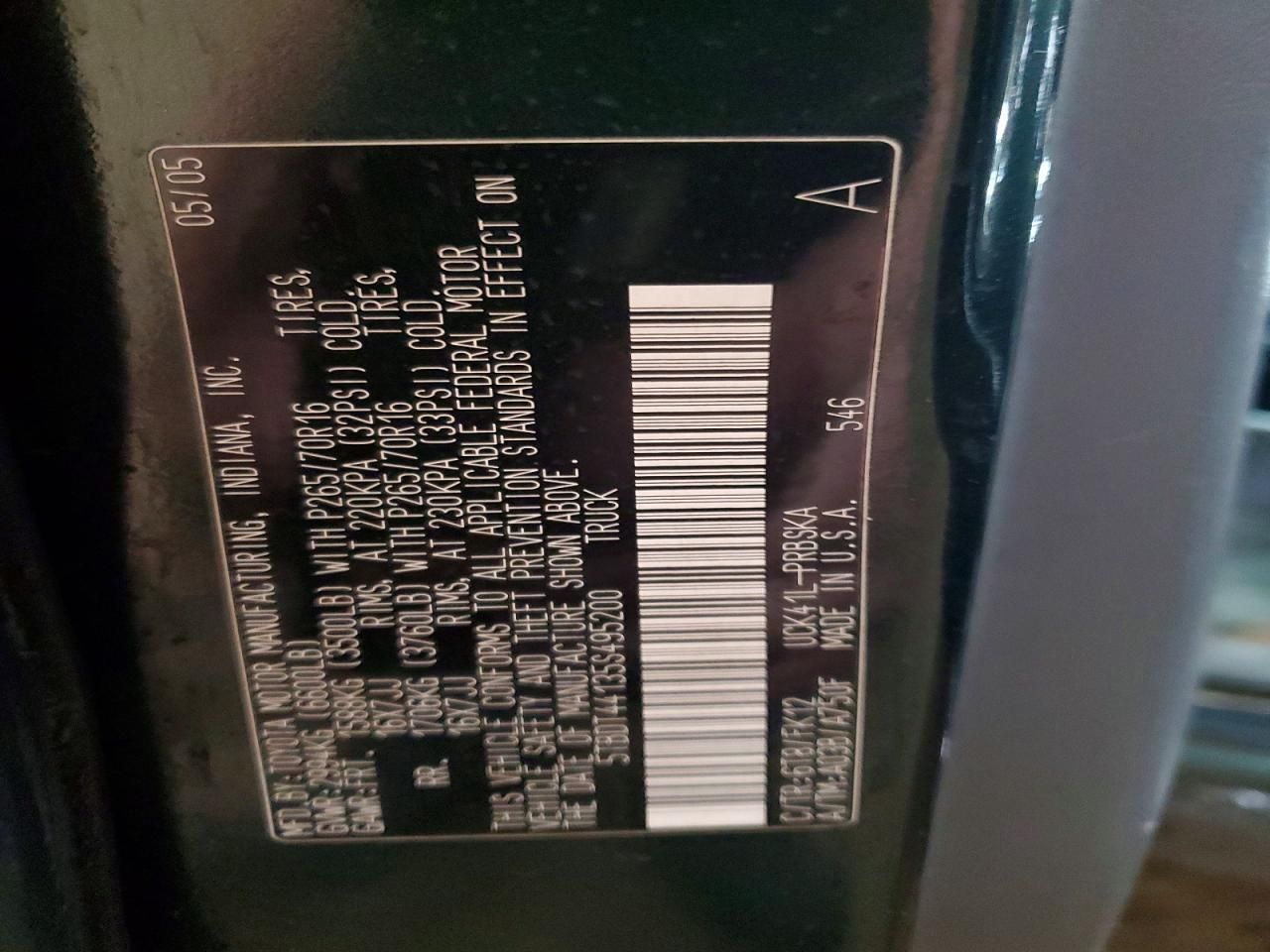 2005 Toyota Tundra SR5