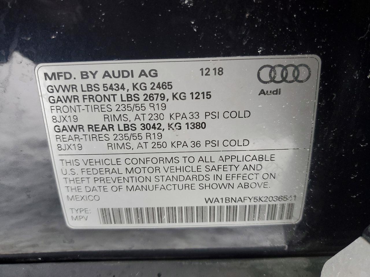 2019 Audi Q5 Premium Plus