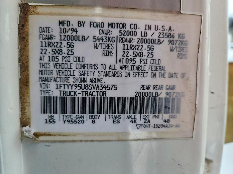 1995 Ford LTA 9000 Semi Truck