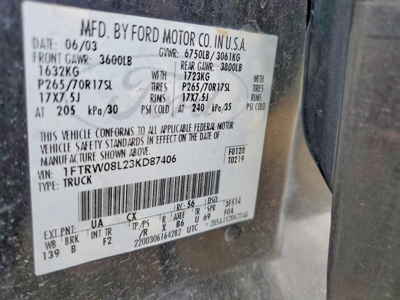 2003 Ford F150 Supercrew