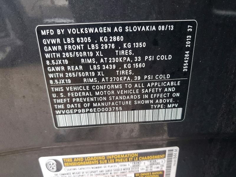 2014 Volkswagen Touareg V6 tdi