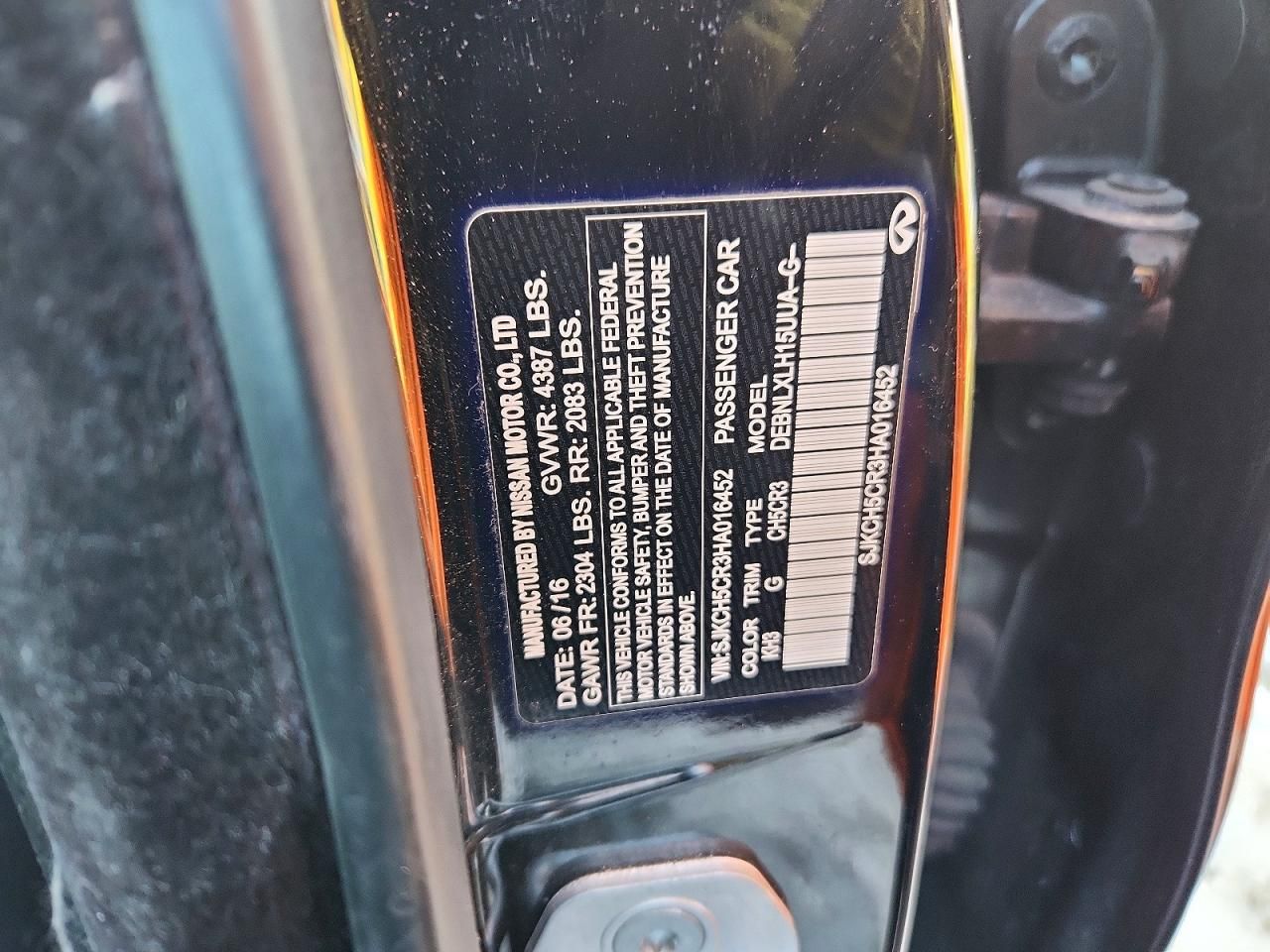 2017 Infiniti Qx30 Base