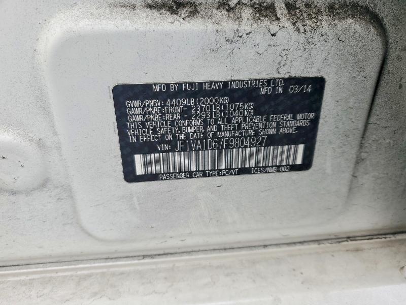 2015 Subaru Wrx Premium