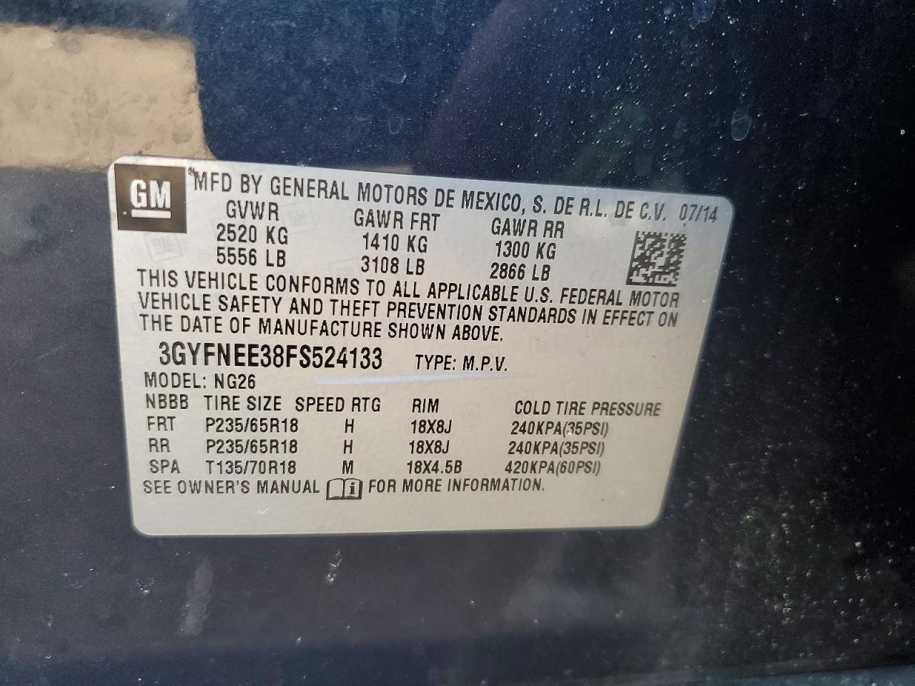 2015 Cadillac Srx Luxury Collection