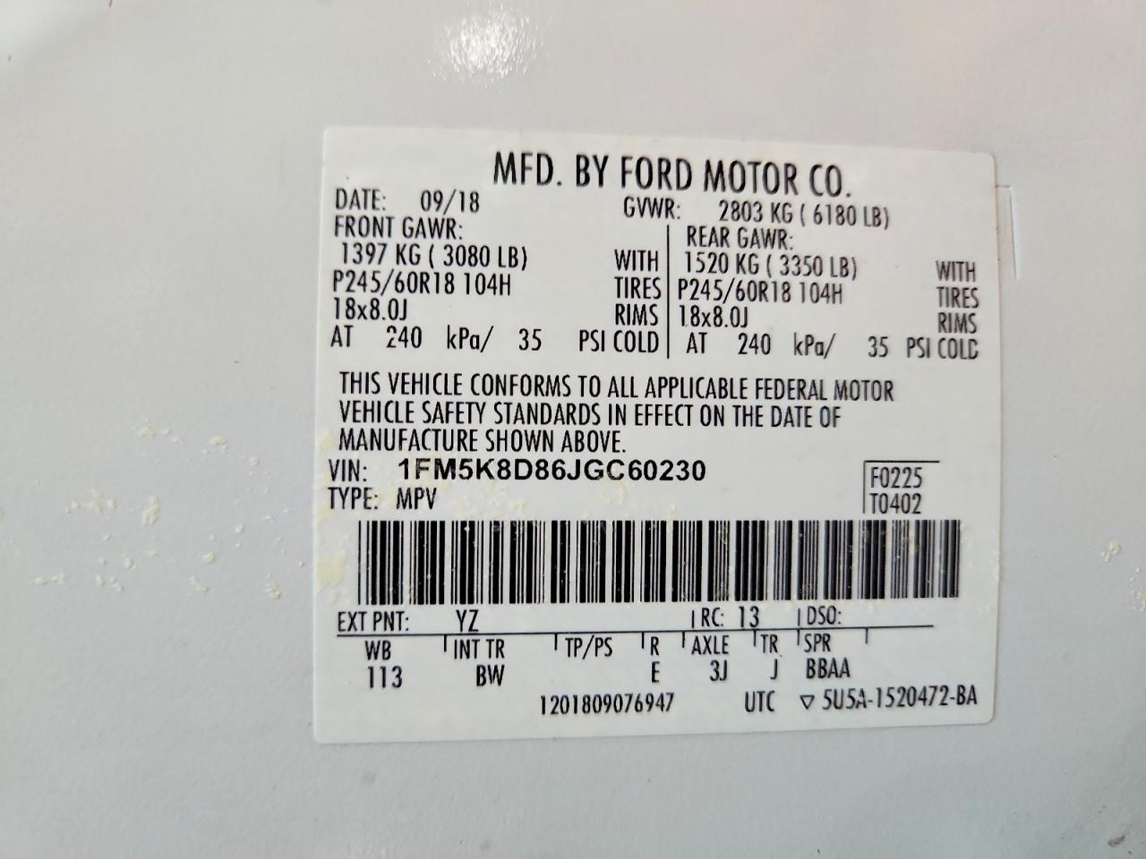 2018 Ford Explorer xlt