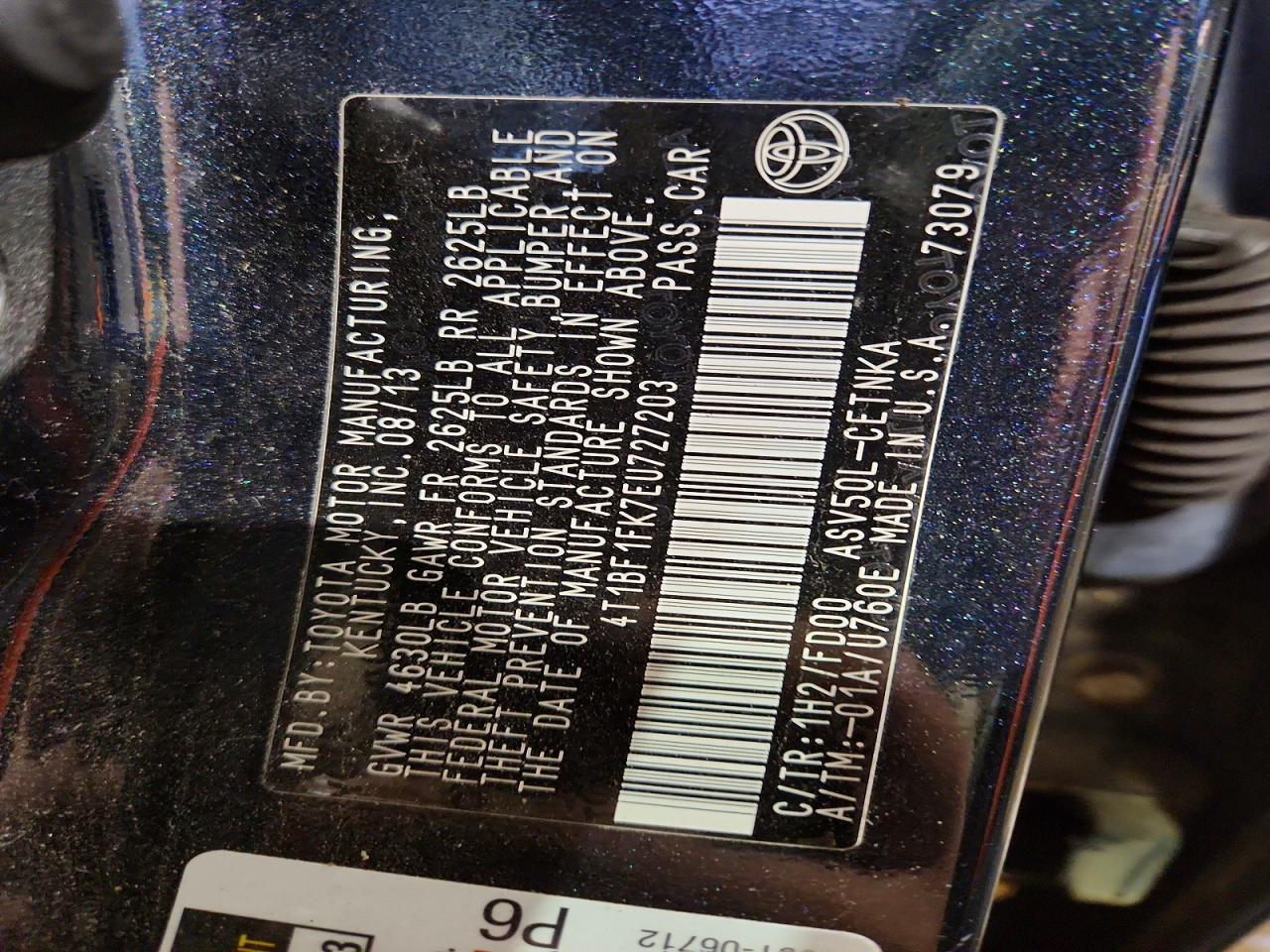 2014 Toyota Camry l