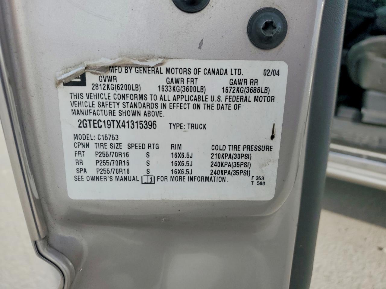 2004 GMC New Sierra C1500