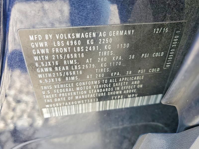 2016 Volkswagen Tiguan s