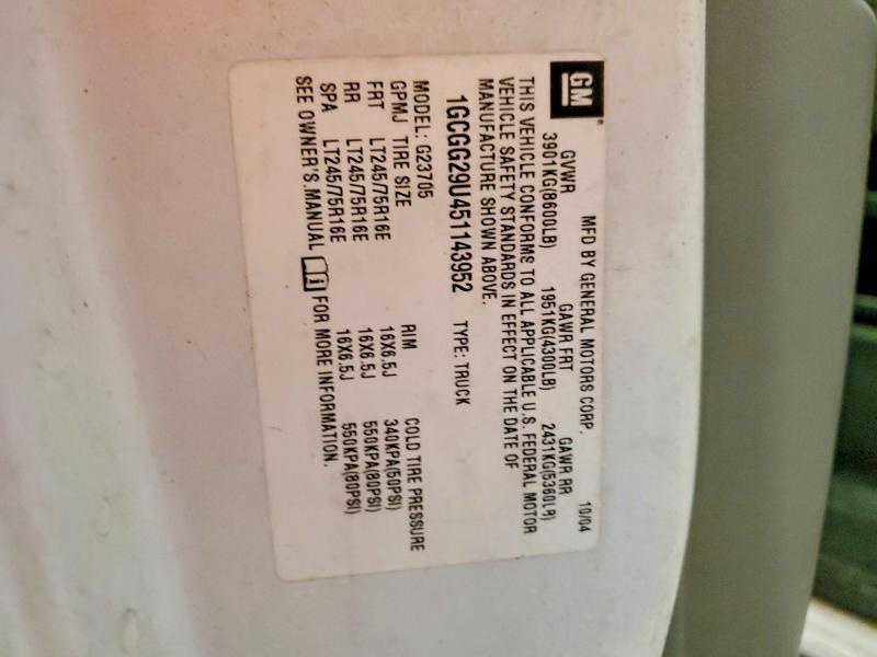 2005 Chev Express G2500