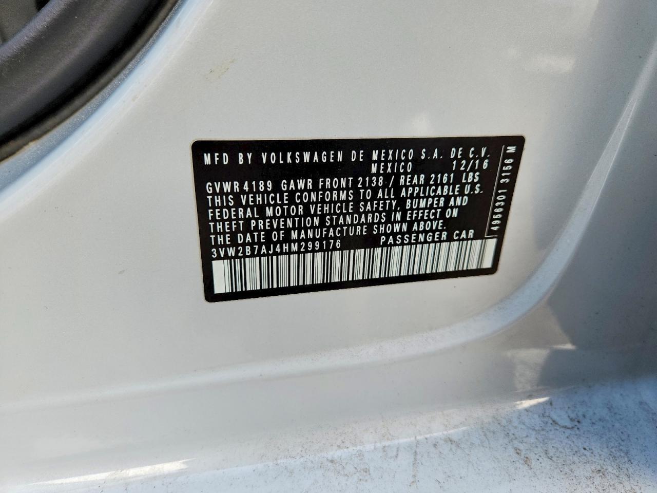 2017 Volkswagen Jetta s