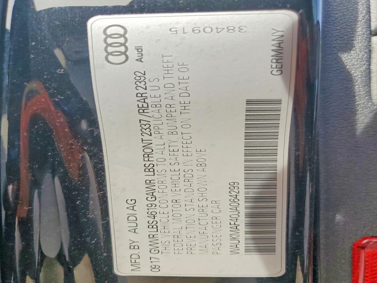 2018 Audi A4 Premium